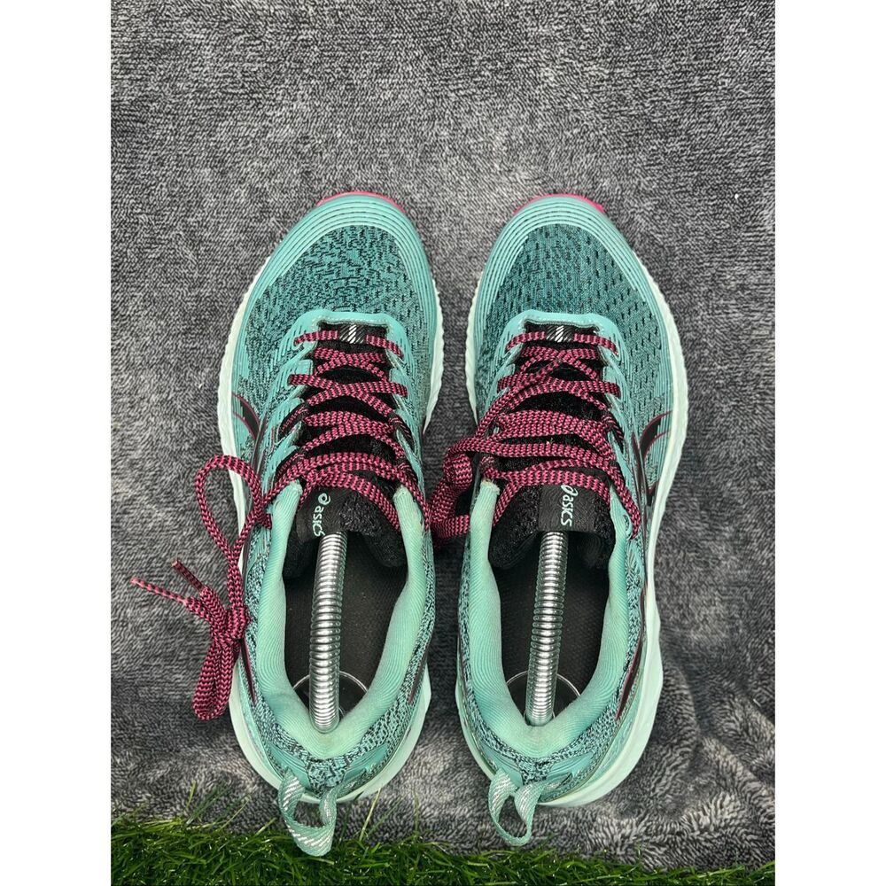 ASICS Gel Trabuco 10 Trail Running Shoes Women’s US 8  Aqua Pink FlyteFoam - Picture 5 of 8
